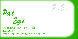 pal egi business card